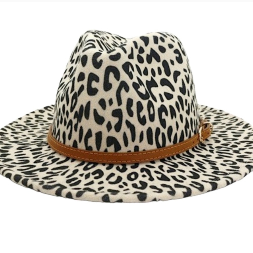 🌻 Leopard Print Fedora Hat 🌻